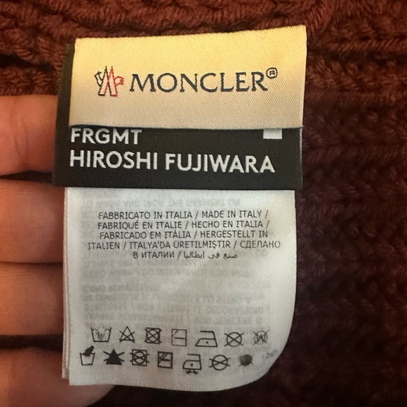 Moncler Deep Red Knit Beanie - Picture 3 of 6